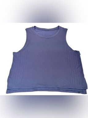 Lululemon Athletica Train to Be Women’s Sleeveless Ribbed Navy Tank Top